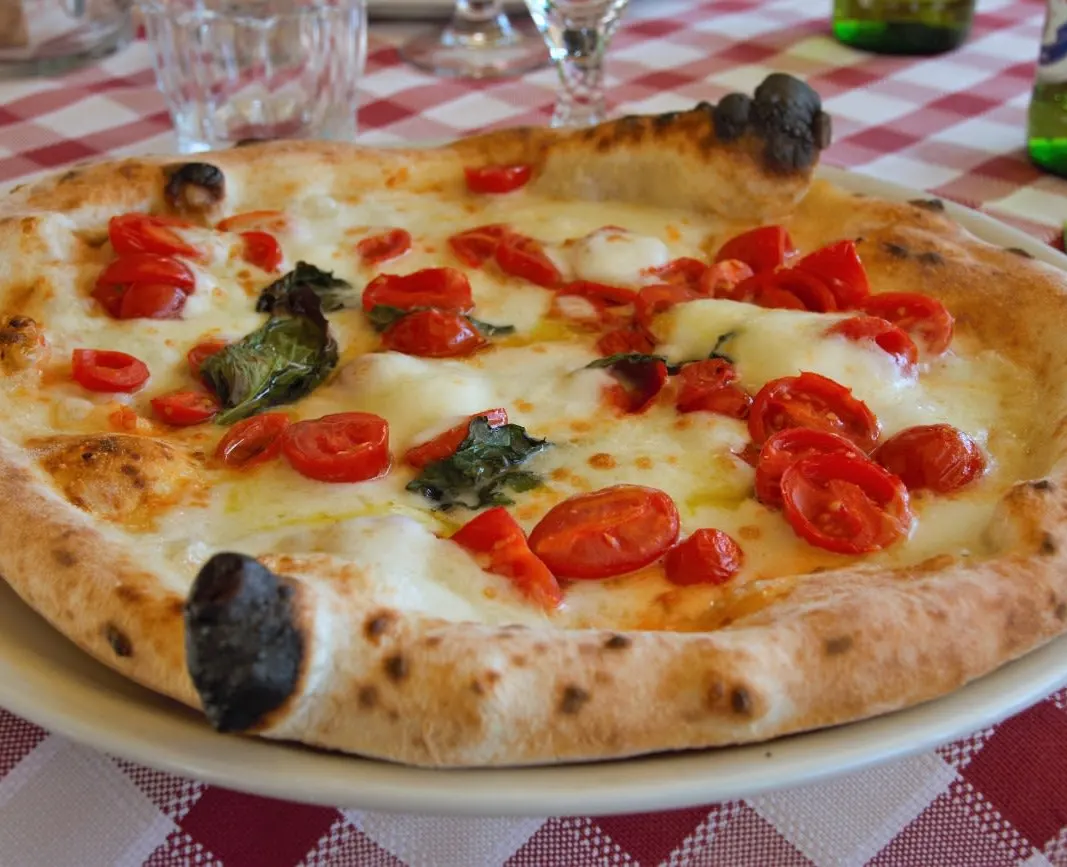 A Naples-style pizza in Italy