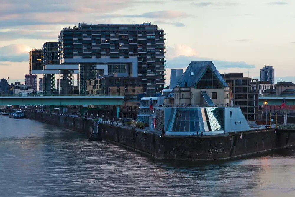 A Modern Factory on a Riverbank