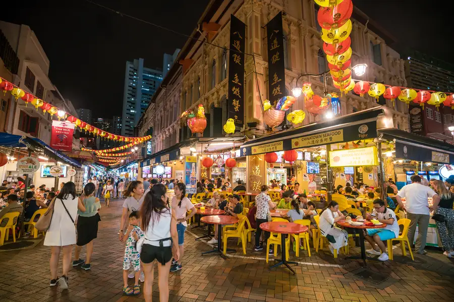 Nightlife in Chinatown Singapore