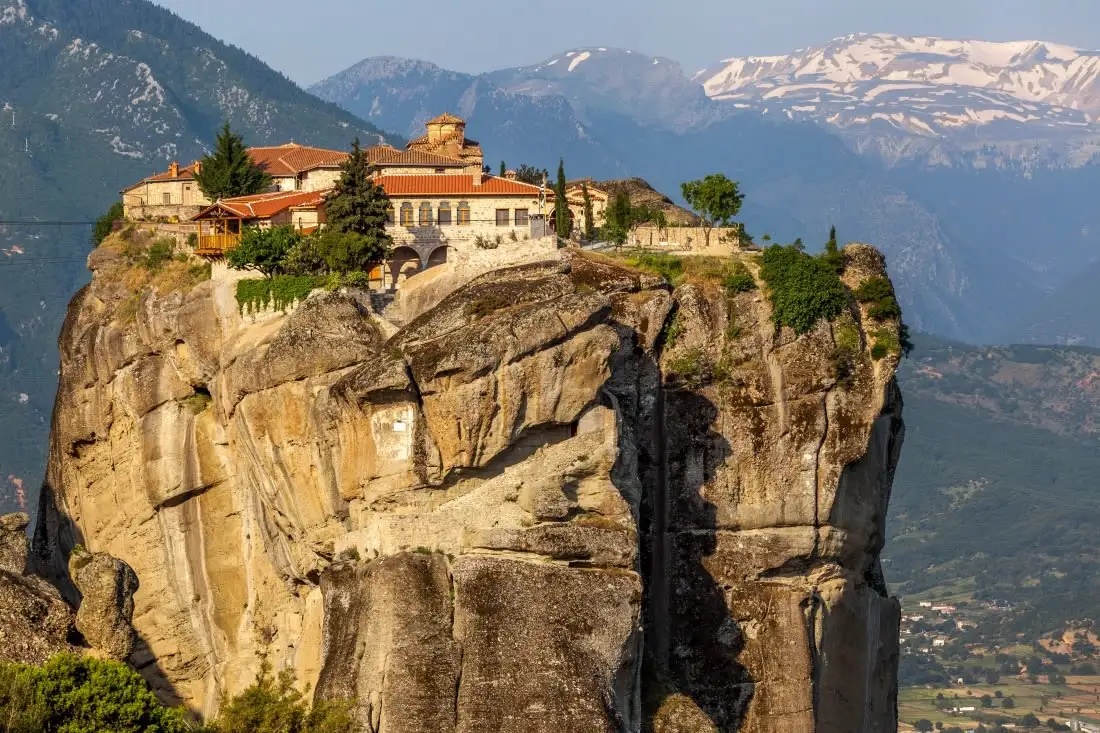 holy trinity monastery with rock 