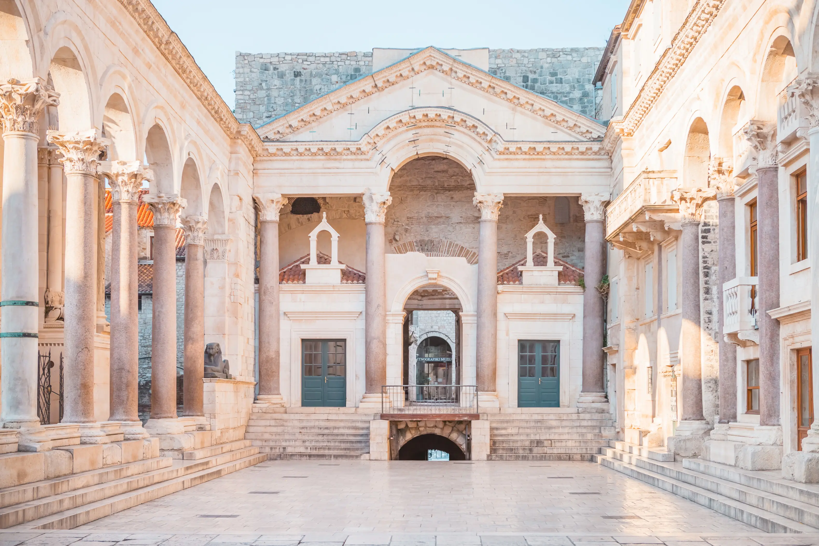 The Roman Palace in Split Croatia