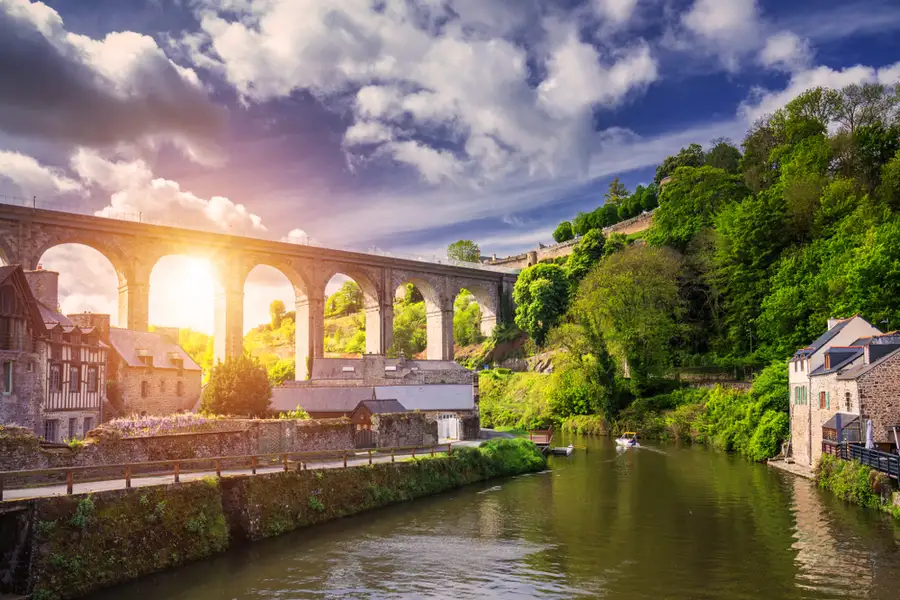 Picturesque medieval port of Dinan