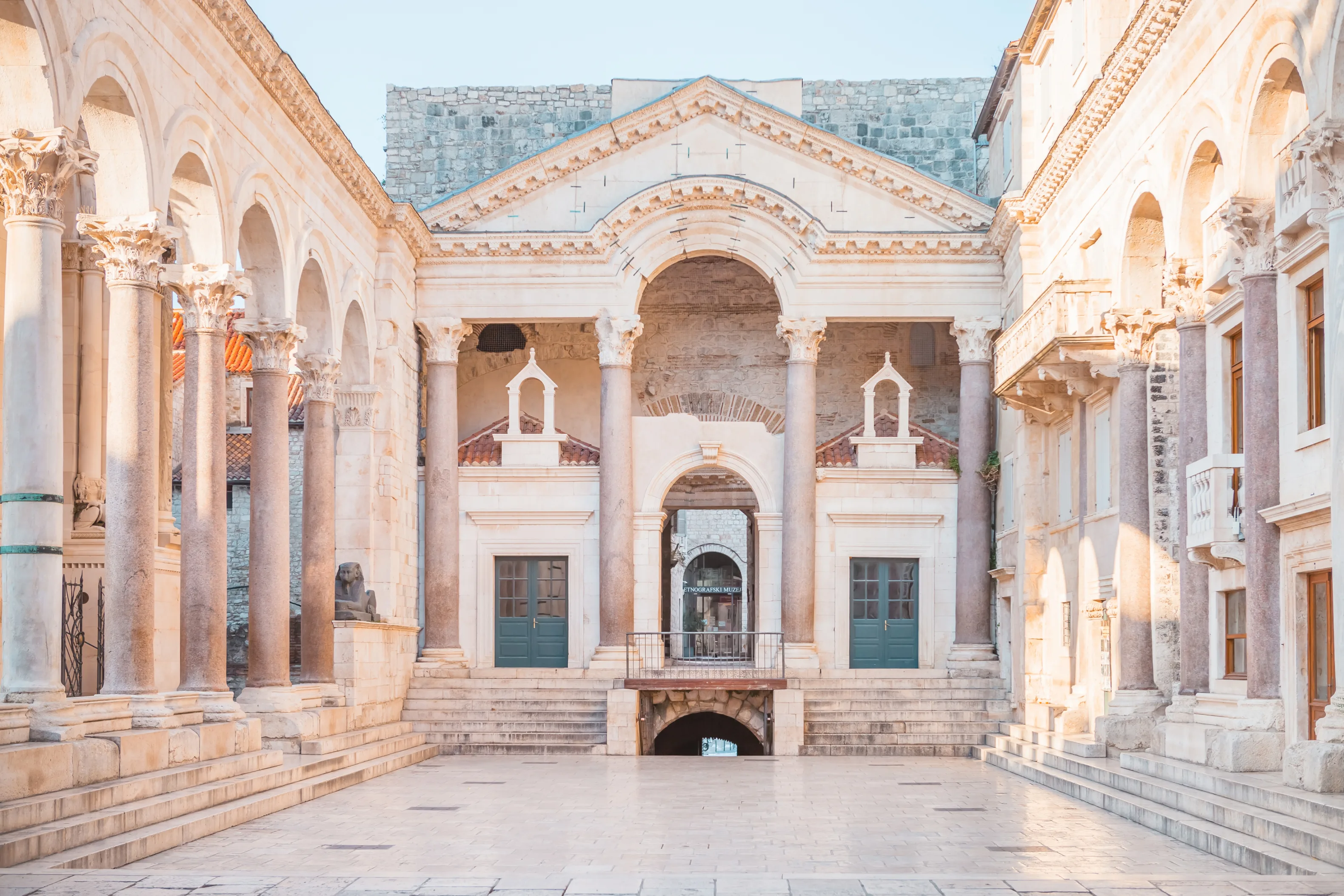The Roman Palace in Split Croatia