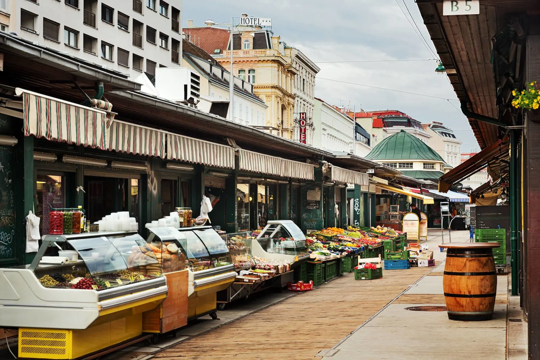 The Naschmarkt in Vienna