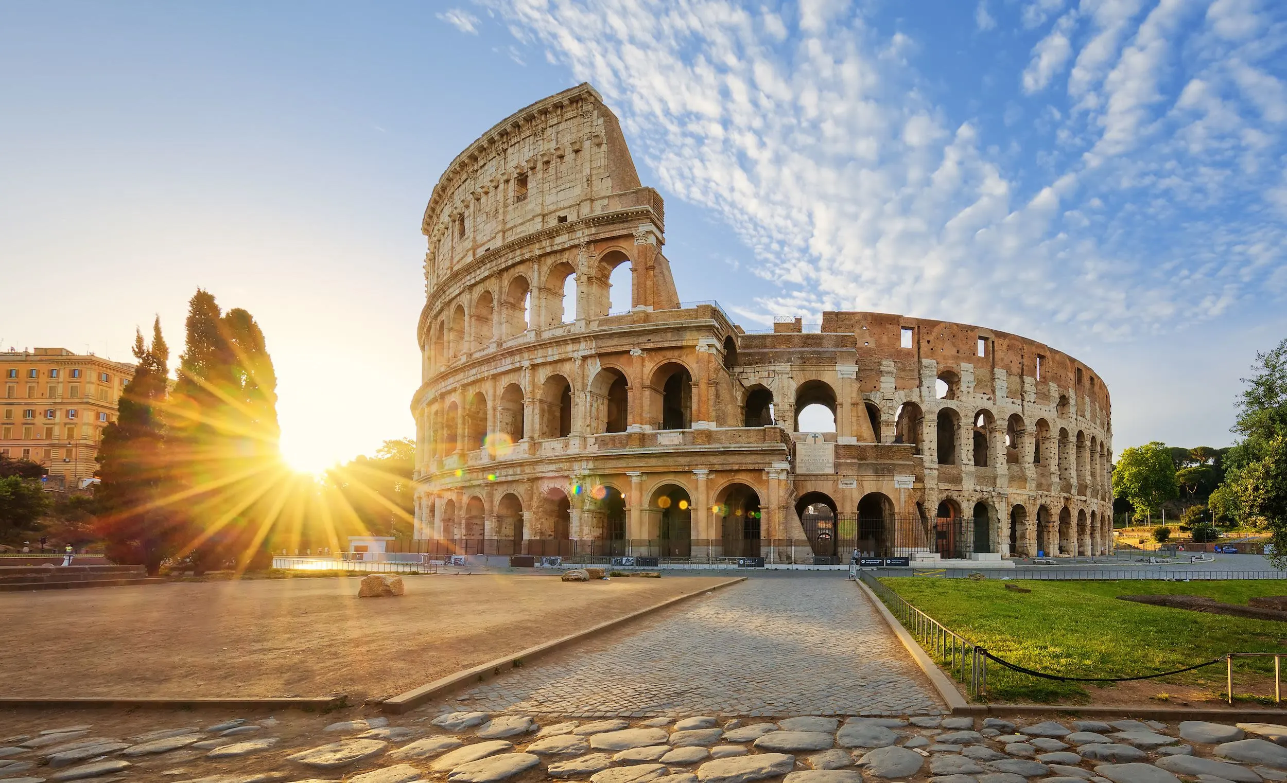 Exterior of the Colosseum of Rome