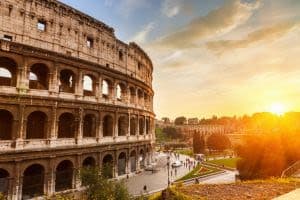 Exterior of the Roman Colosseum