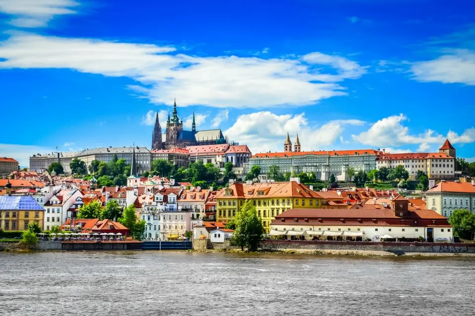 Prague Castle over the Vltava River