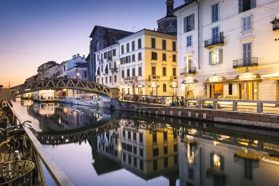 Canal in Milan, Naviglio Grande