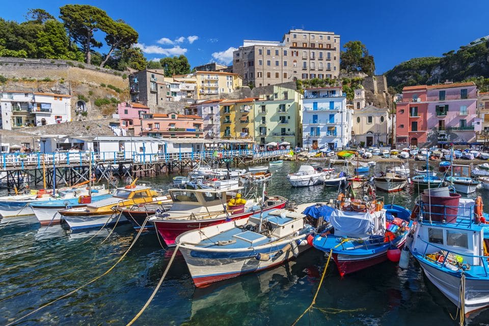 Boats in Sorrento Italy