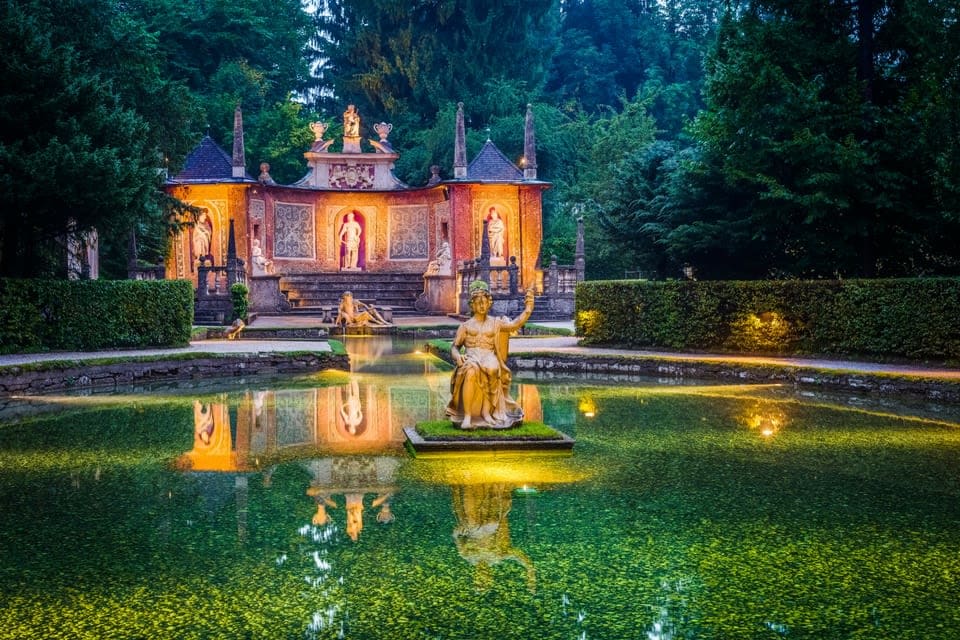 The gardens of Schloss Hellbrunn in Salzburg.