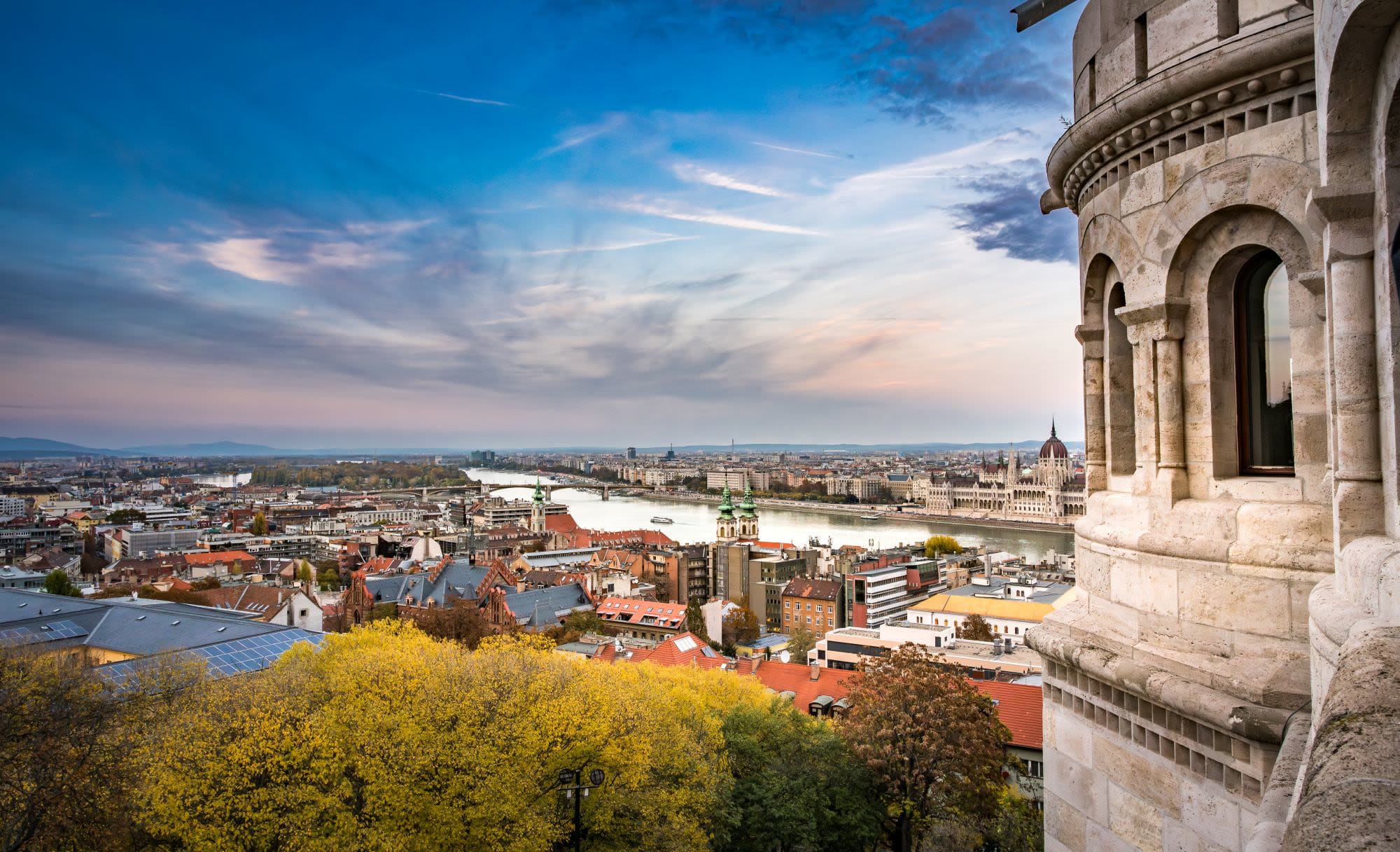 View from Budapest Fisherman's Bastion