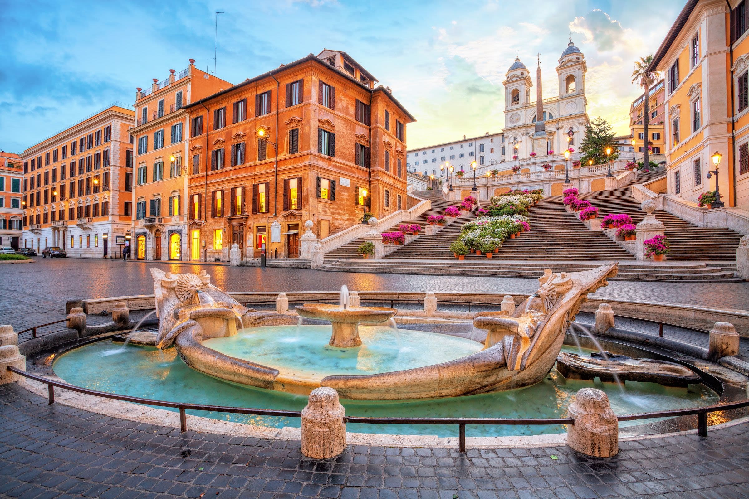 Piazza di Spagna and the Spanish Steps in Rome