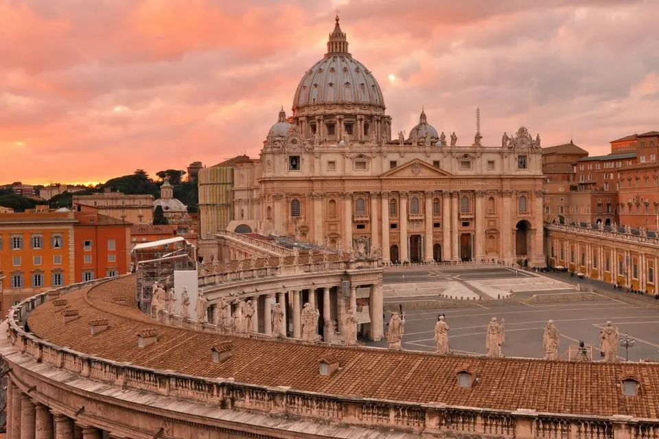 St. Peter's Basilica and St. Peter's Square in Vatican City