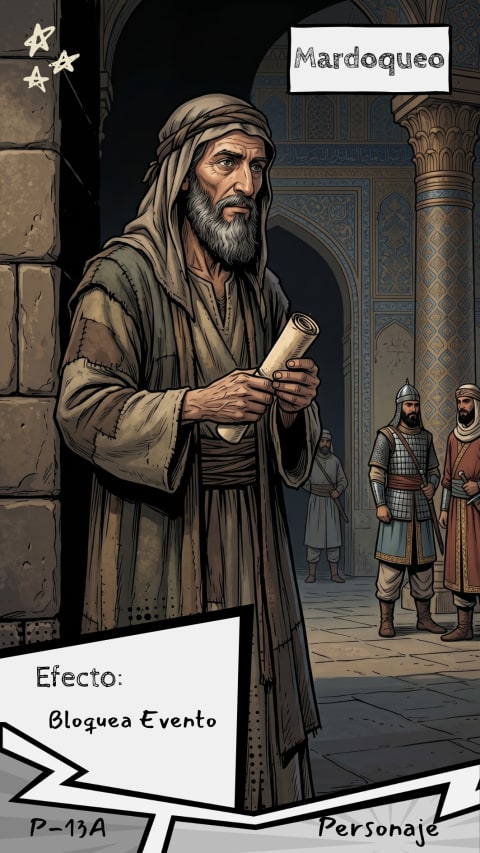 Carta de Personaje: Mardoqueo