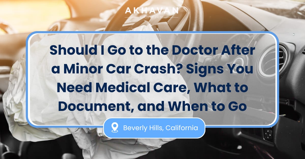 Should I Go to the Doctor After a Minor Car Crash?