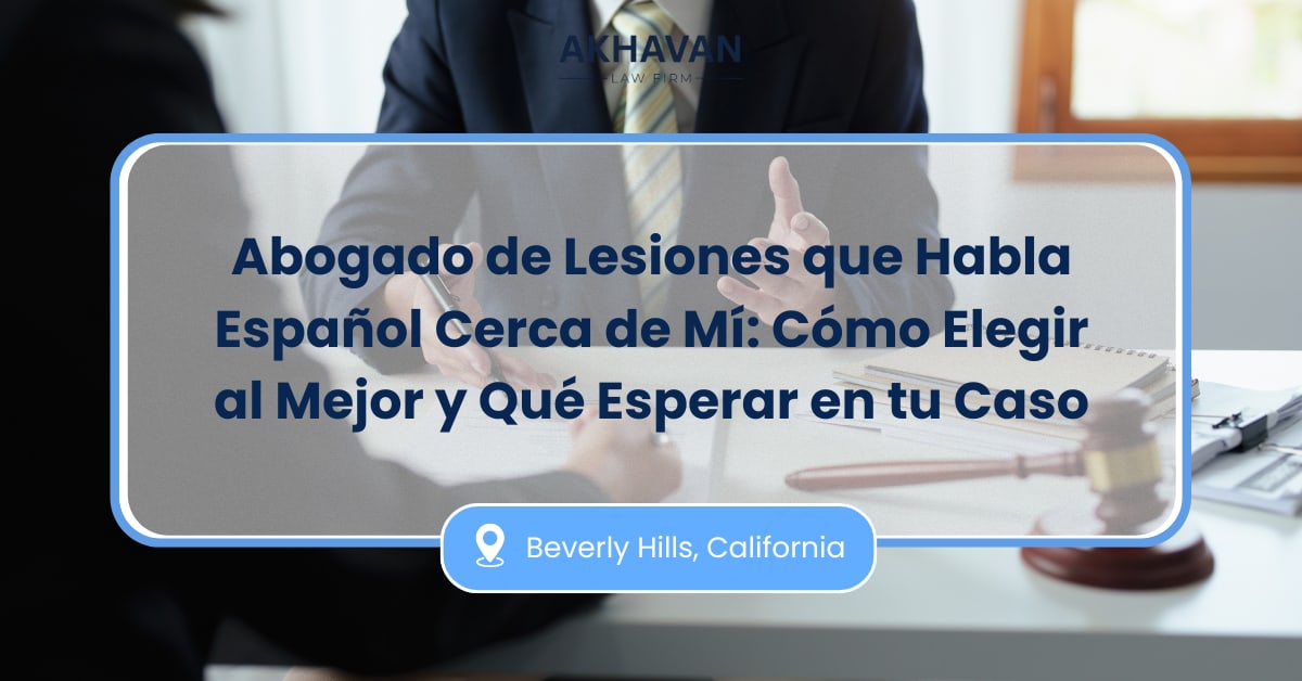 Abogado de lesiones que habla español cerca de mí
