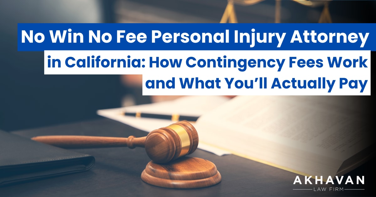no win no fee personal injury attorney california