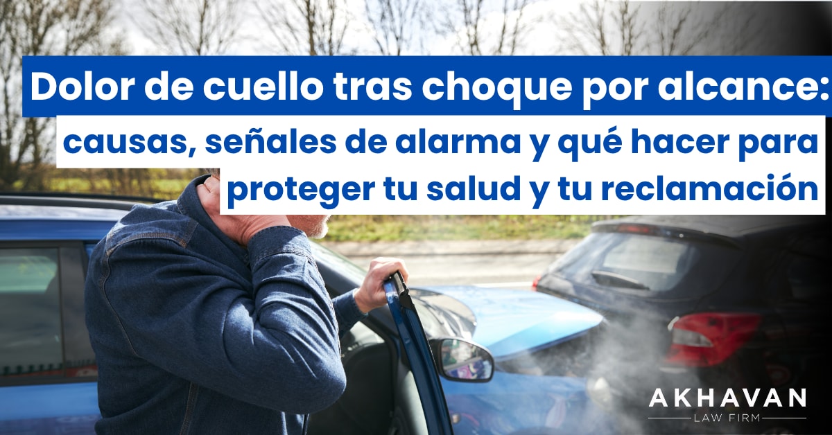 Dolor de cuello tras choque por alcance