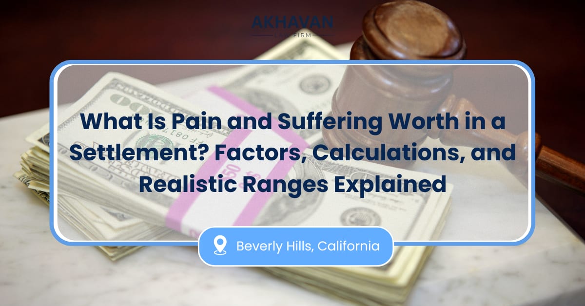what is pain and suffering worth in a settlement