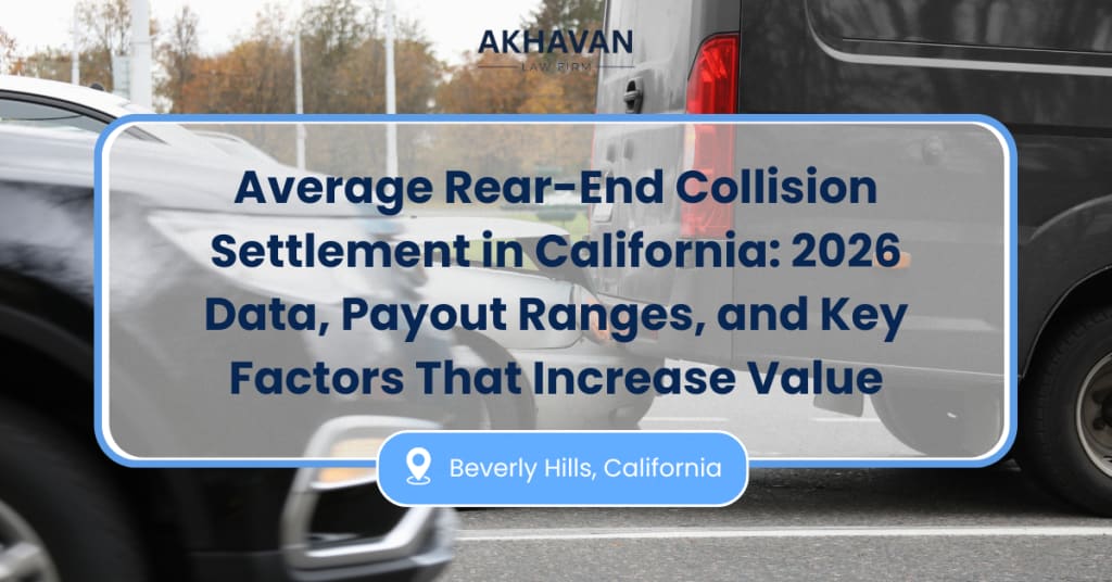 Average Rear-End Collision Settlement in California