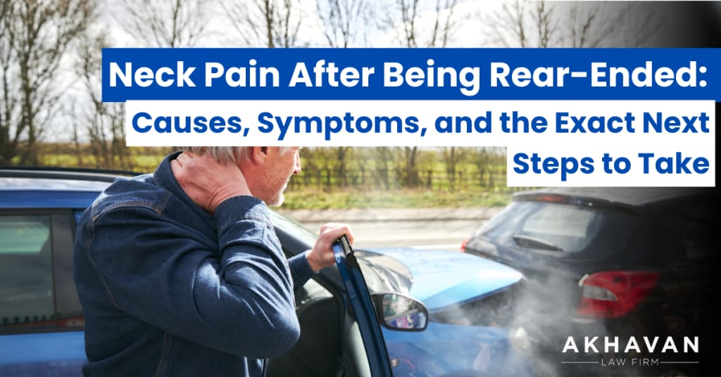 neck pain after being rear-ended