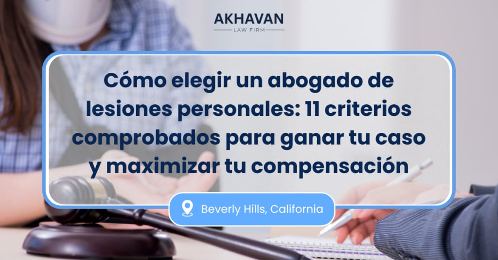 Cómo elegir un abogado de lesiones personales