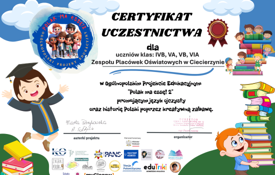 Podsumowanie Ogólnopolskiego Projektu Edukacyjnego Polak ma Essę ! 2