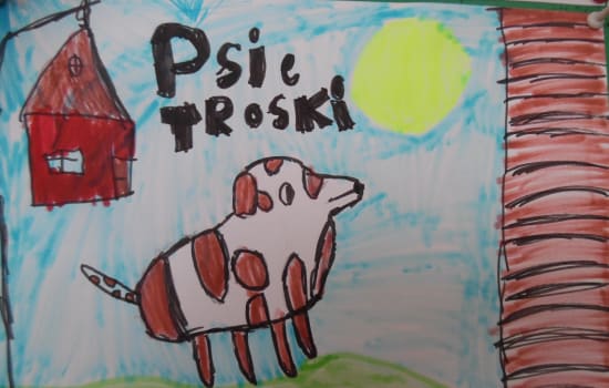 ILUSTRACJA DO KSIĄŻKI   „PSIE TROSKI”