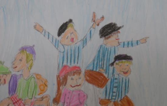 ILUSTRACJA DO KSIĄŻKI   „DZIECI Z BULLERBYN”