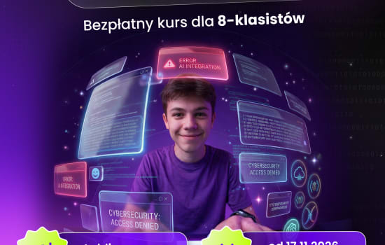 Bezpłatny kurs AI & Cybersecurity dla 7 i 8-klasistów