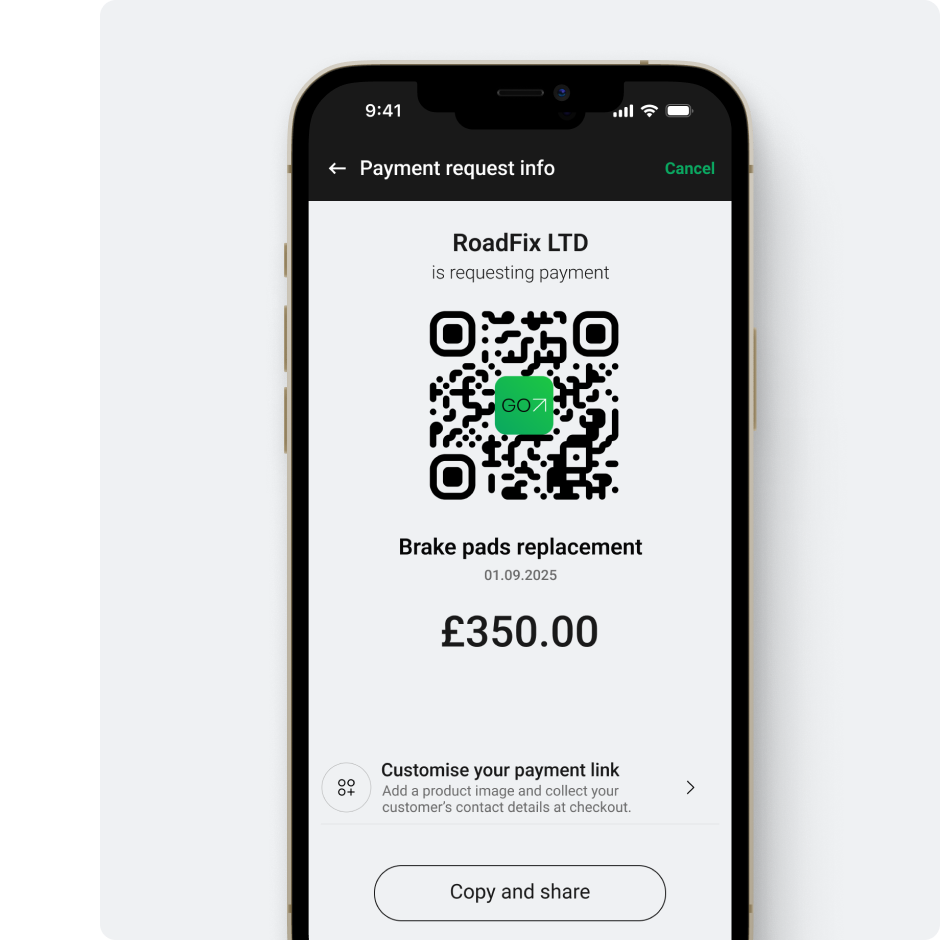Single-use payment links for one-off payments