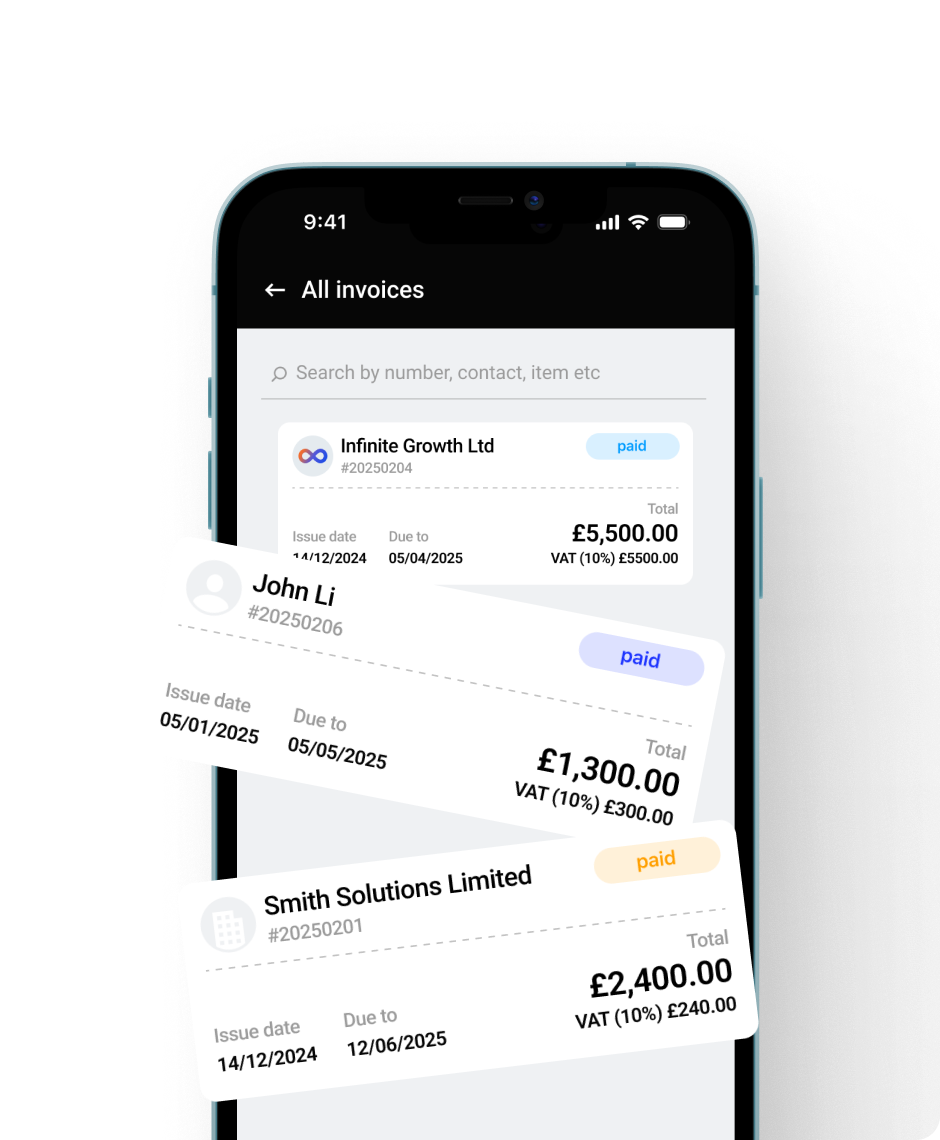 Send unlimited invoices with built-in links