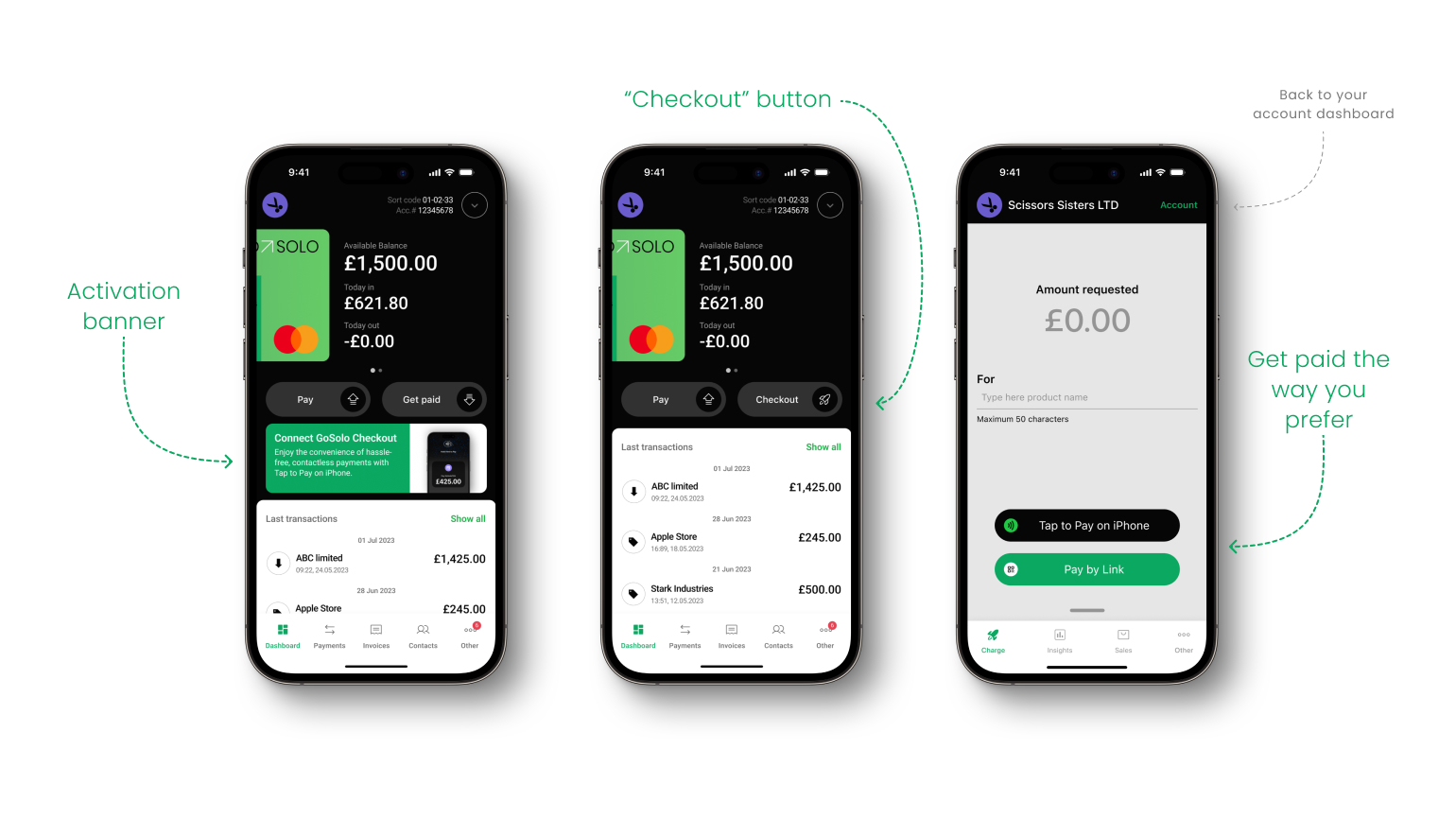 Activate GoSolo Checkout to get paid