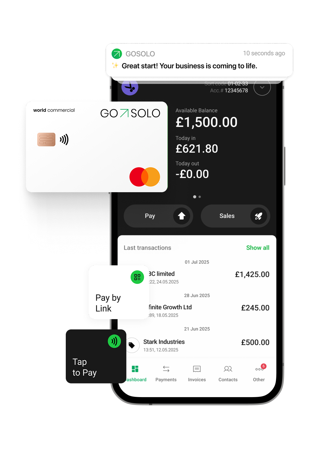 Start smart. Get paid faster. Build your business with GoSolo.
