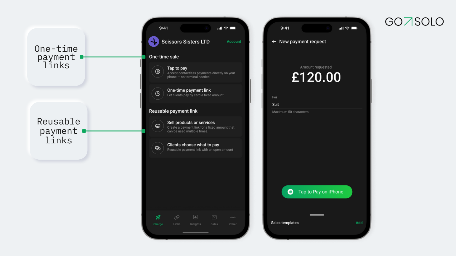 Payment links GoSolo