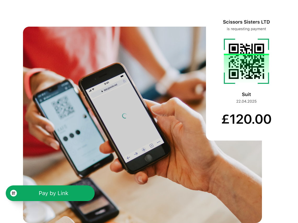 Get paid in person via QR codes