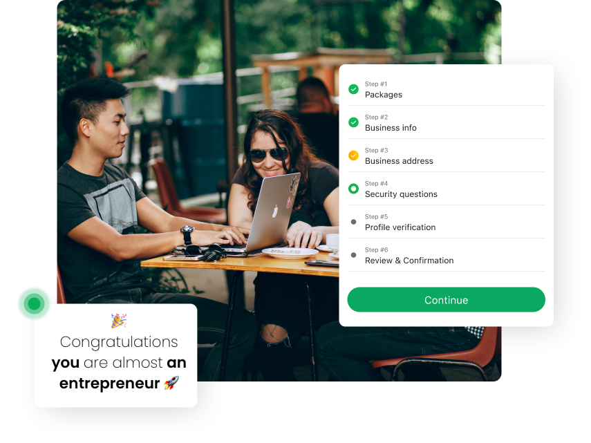 Open your startup business account