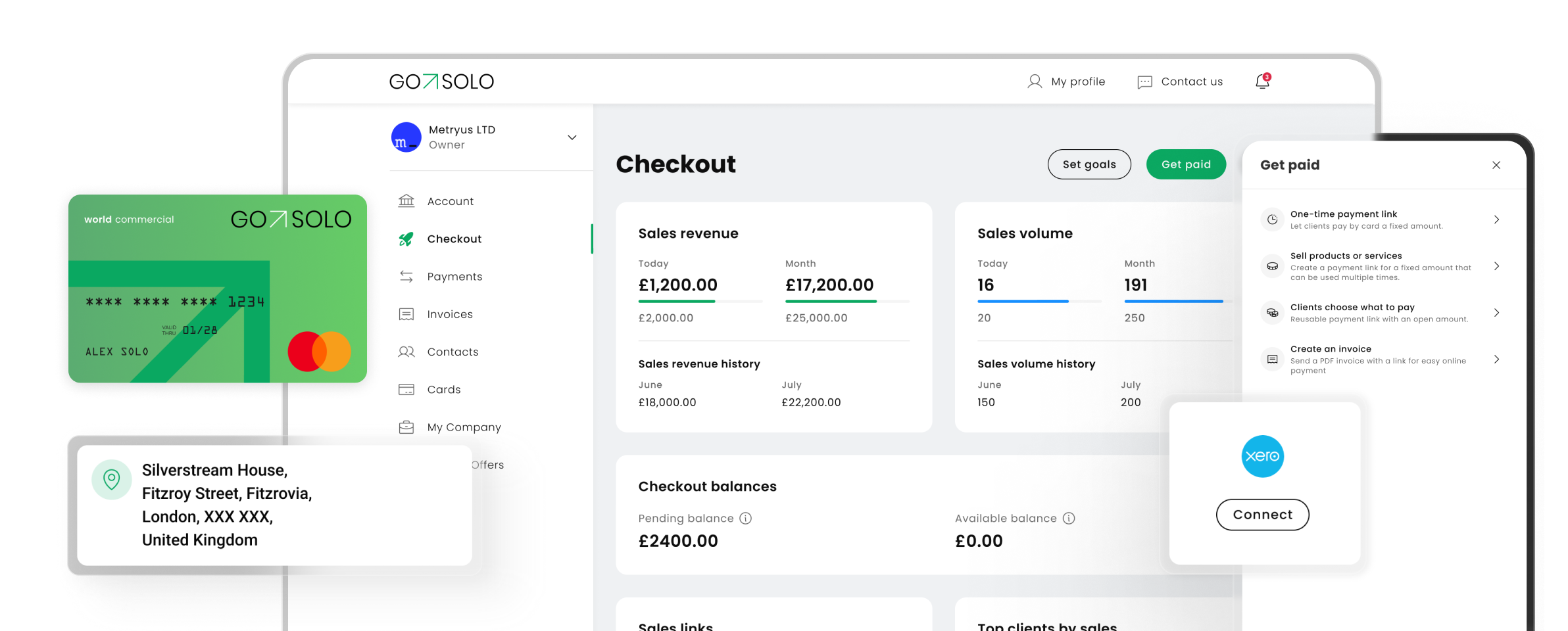 Business account <span class="green-text">that does it all</span>