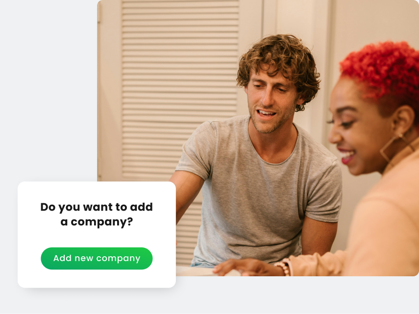 Add new companies in seconds