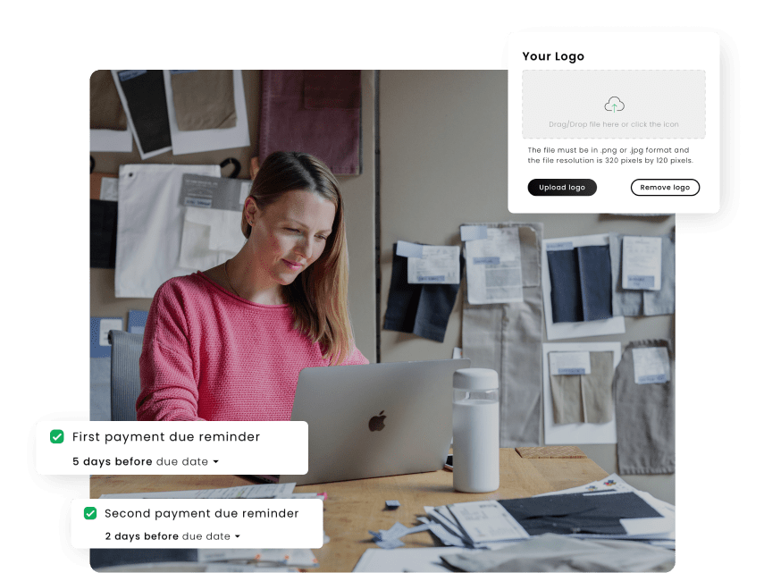 Create and send invoices in just a few clicks