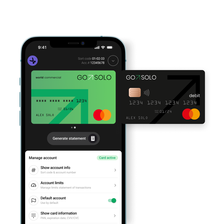 Make business transactions without delays with a Debit Mastercard® Business card