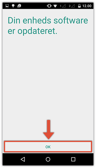 Systemopdateringer på Android