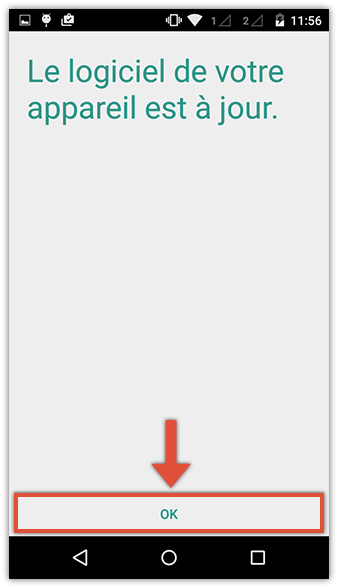 update3 Menu 'Mises à jour du système' - étape 3