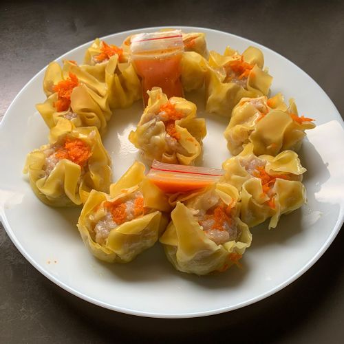 Siomay with chilli sauce