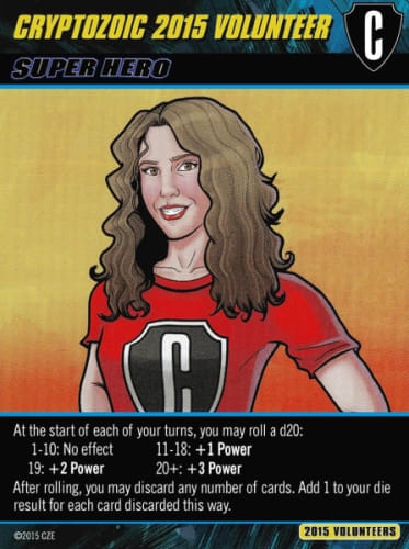Cerberus Deck-Building Game: Cryptozoic 2015 Volunteer Promo Cards