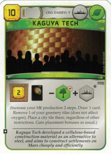 Terraforming Mars: Kaguya Tech Promo Card
