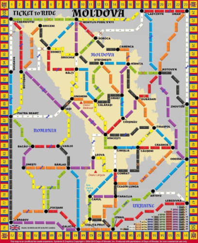Moldova (fan expansion for Ticket to Ride)