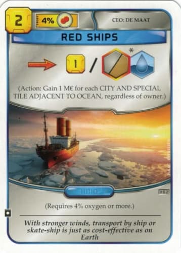 Terraforming Mars: Red Ships Promo Card