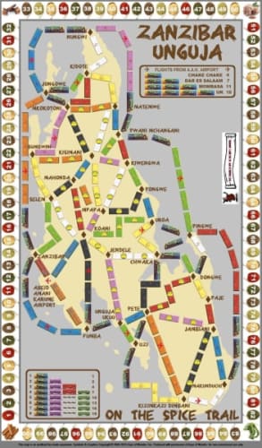 Zanzibar: Unguja (fan expansion for Ticket to Ride)