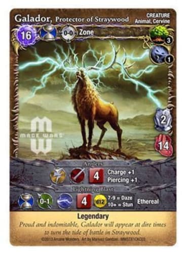 Mage Wars: Galador, Protector of Straywood Promo Card